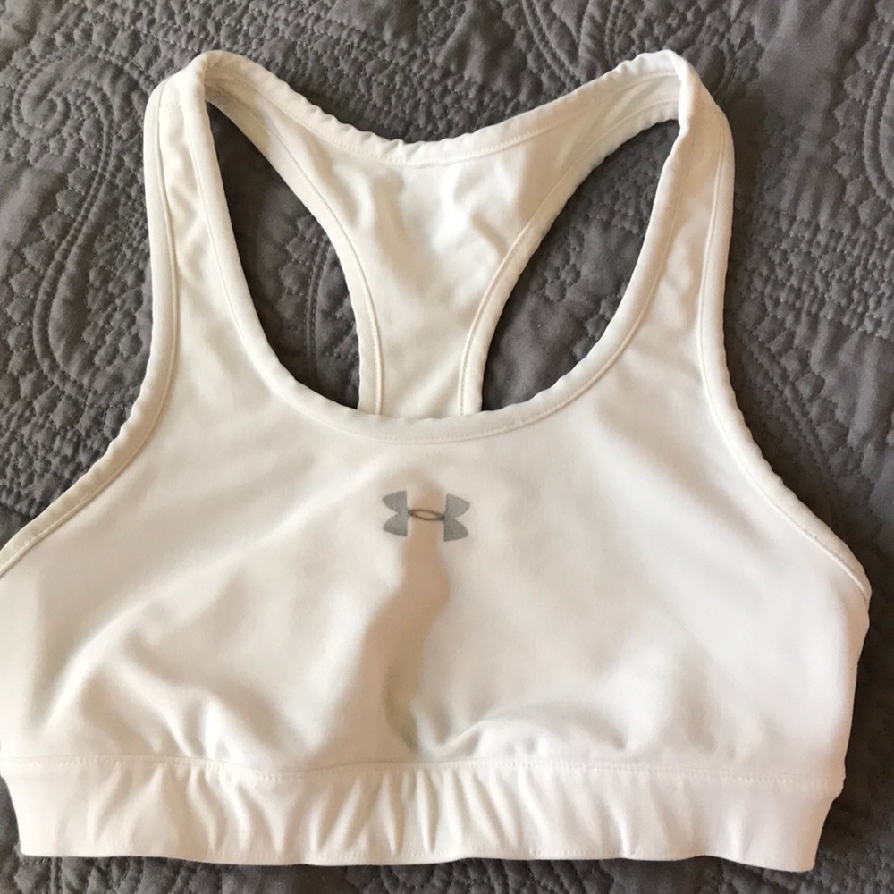 Under Armour White sports bra